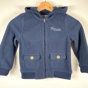 Roots Full Zip Hooded Sweater sz 5